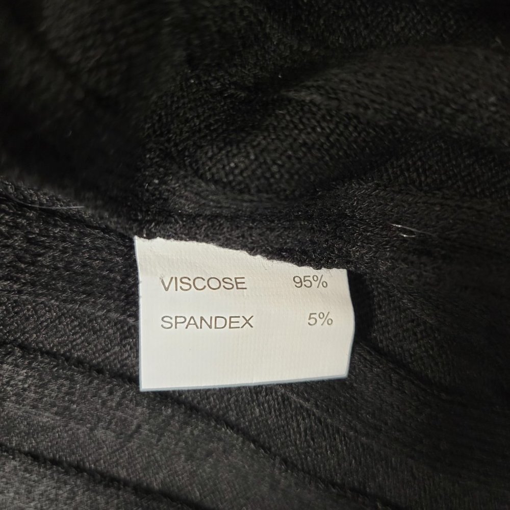 Black Ribbed Turtleneck - Picture 3 of 6